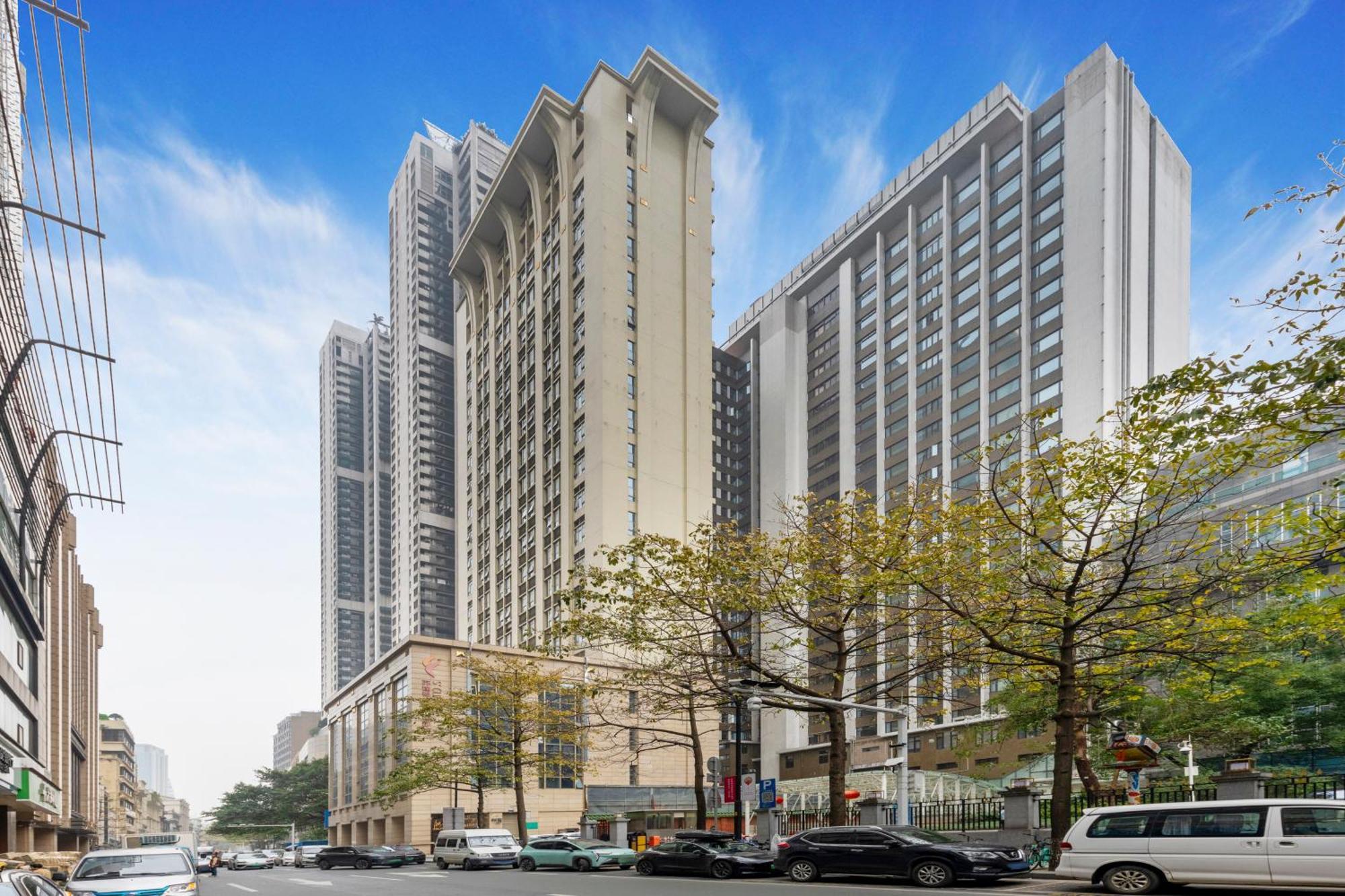 Waifiden Duplex Hotel Apartment Zhongyong Jinyu Branch-Free Shuttle Bus During The Canton Fair Bagian luar foto